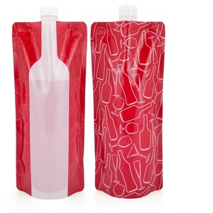 Bolsa Ecológica Personalizada para Bebidas con Boquilla, Capacidad de 750 ml, Bolsa de Viaje de Plástico para Agua o Vino, Bolsa con Boquilla Vertical - Product Image 1