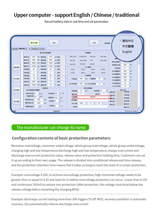 Mô-đun giao tiếp BMS thông minh JBD-UART-TOOLS V1.6 kết nối với cài đặt máy tính và pin giám sát - Product Image 6