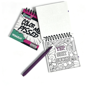 Libro da Colorare Antistress Tascabile con Pagine Staccabili, Personalizzato con <span class=keywords><strong>Stampa</strong></span> Offset su Carta e Cartone, Rilegatura a Spirale - Product Image 3
