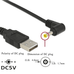 USB-DC 4.0x1.7mm 배럴 잭 전원 케이블 충전기 코드(PSP 3000 2000 1000, 태블릿, 휴대폰, 노트북, 넷북, 전자제품용) - Product Image 2