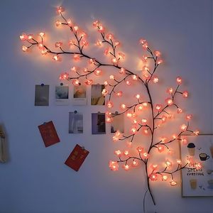 Guirnalda de Luces LED de Cobre para Pared, Alimentación USB, Luces Cálidas de Colores, Decoración para Exteriores, Fiestas, Ambiente Festivo - Product Image 1
