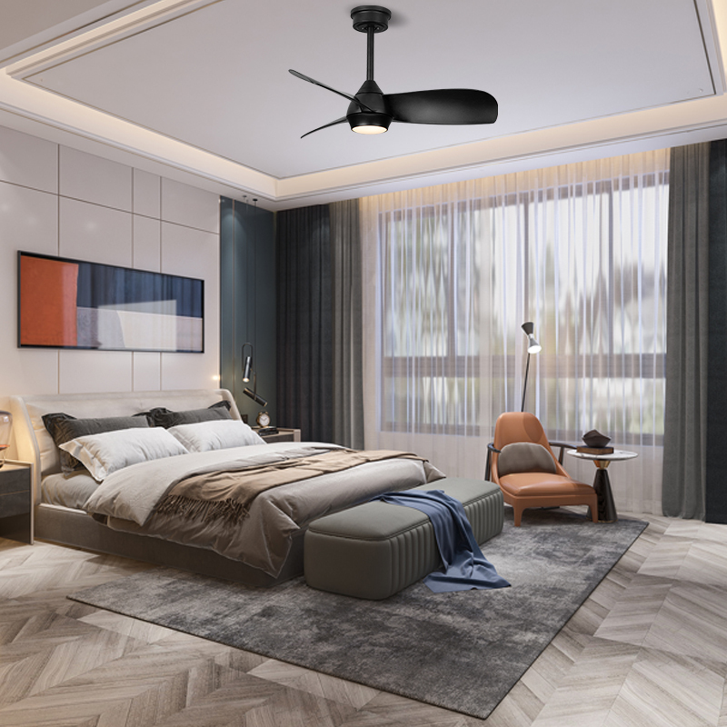 Modern Design 36 Inch Led Ceiling Fan Lamp Remote Control 3 Blades Ceiling Fan with Led for Living Room