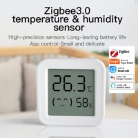 Thermomètre intelligent OLED Zigbee 3.0 TH03 TUYA EWELINK, commande vocale, prend en charge l'application EWELINK, contrôle à distance, température de la maison et du garage