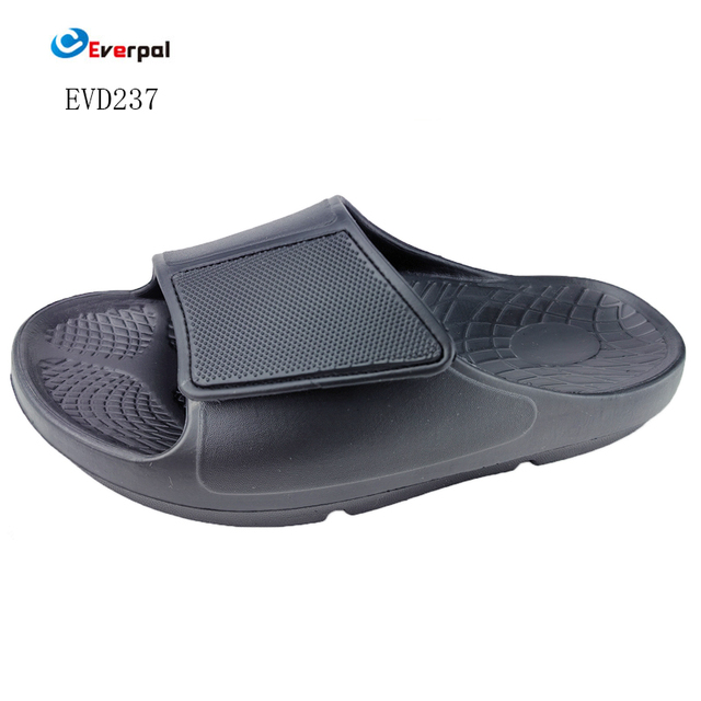 Adjustable Upper EVA Lightweight Cushioning Anti-Slippery Waterproof Recovery Slide Slippers for Men