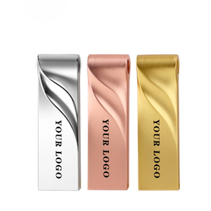 Custom 2.0 32GB 64GB Metal USB Stick Promotional Mini Metal Keychain Storage Device Crystal Music Customizable USB Flash Drive