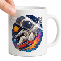 Autocollant de transfert UV DTF personnalisé pour tasses à café en céramique, imperméable, haute brillance, cadeaux personnalisés