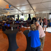Tente d'exposition commerciale à structure en aluminium, grand chapiteau pour événements, abri de réception pour foire, exposition, activités commerciales en extérieur