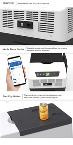 Antuncle alta calidad gran oferta 12V congelador nueva operación Simple refrigeración <span class=keywords><strong>pequeña</strong></span> <span class=keywords><strong>nevera</strong></span> portátil para coche con ruedas y Asa - Product Image 4