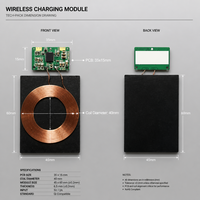 Charge rapide Qi émetteur et récepteur de charge sans fil Module de puce PCB bobine longue portée pour voitures intelligentes