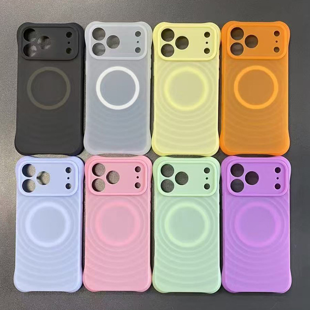 JOYPORODO GS001 Fashionable Liquid Silicone Jelly Silicone Magnetic case Four Corner Anti Drop Design for iPhone 13-17 Pro Max