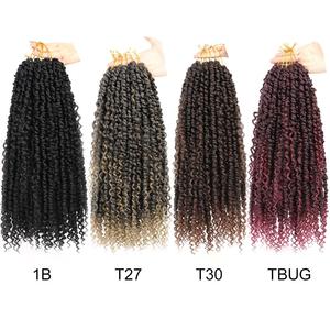 Extensiones de Cabello Sintético de 14 Pulgadas Pre-Enlazadas para Crochet <span class=keywords><strong>Passion</strong></span> Twist, Faux Locs Bohemian, Venta al Por Mayor, Extensiones de Cabello Suaves - Product Image 6