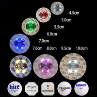 RICHSHINING autocollant de tasse à lumière LED personnalisé autocollant de tasse eva avec lumière flash autocollant de fond de bouteille ktv bar fournitures d'ambiance