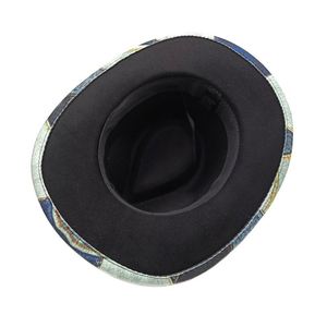 2025 New Arrival Fashion Women Men Jean Denim <b>Patch</b> Style Music Festival Party Hat Traveling Western Cowboy Hat - Product Image 6