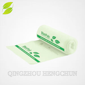 Vente en gros 100% sacs à provisions de supermarché biodégradables en amidon de maïs réutilisables avec finition de gaufrage et impression flexographique - Product Image 4