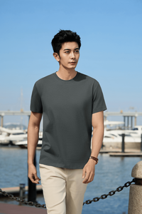 เสื้อยืดแฟชั่น คอตตอน 100% หนัก 300 กรัม ซักน้ำทำให้ขอบเสื้อเป็นดีเทลแบบวินเทจ แขนสั้น สั่งทำได้ ใส่ได้ทั้งชายและหญิง ทรงโอเวอร์ไซส์ - Product Image 2