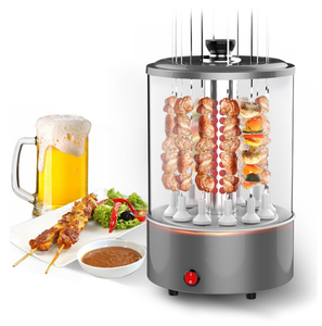 Parrillas Eléctricas, Máquina <span class=keywords><strong>de</strong></span> <span class=keywords><strong>Barbacoa</strong></span> Automática Giratoria, Máquina Pequeña para Kebab, <span class=keywords><strong>Barbacoa</strong></span> <span class=keywords><strong>Interior</strong></span> para el Hogar sin Humo, Control <span class=keywords><strong>de</strong></span> Temperatura - Product Image 2