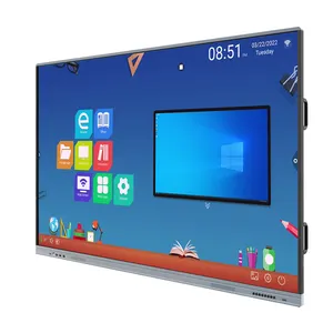 Lonton Schrijven Digitale Display Beweegbare 65 Inch Interactieve Whiteboard Smartboard Voor Onderwijs Klaslokaal Studenten