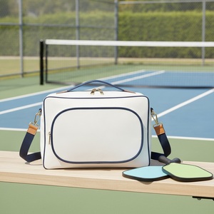 Sac de raquette de pickleball en toile fine tissée Heritage, capacité 2 raquettes, logo personnalisé, vente en gros, sac de raquette de tennis et de padel - Product Image 3