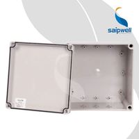 Saipwell 200*200*95mm boîte de connexion de câble en plastique électrique murale IP66 étanche à l'extérieur avec couvercle vissé