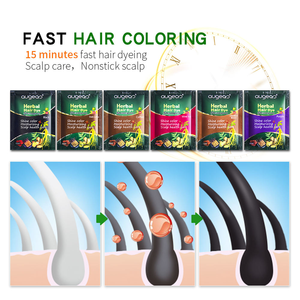 Tinte para el Cabello en Sachet Negro Marrón Natural a Base de Hierbas de 30 ml, Champú 3 en 1 para Cubrir las Canas, para Hombres y Mujeres, Precio de Fábrica - Product Image 5