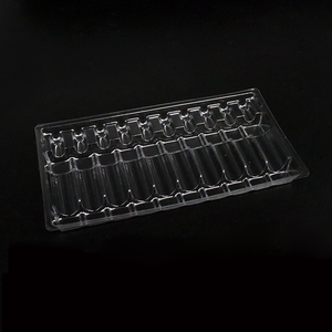 Plastic Container Hinged Clear Containers Cake Lid Food Pet Fruit Packaging Transparent With Disposable Lunch Box 7 Compartment
