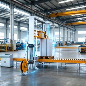 Máquina Automática para Empacar Bloques en Palés y Flejarlos con PLC para Envasado de Alimentos y Bebidas, Paletizador de Alta Eficiencia Totalmente Automático - Product Image 1