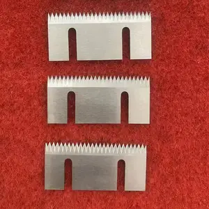 Customized Serrated Carbon Steel Blades For Semi-Automatic Packaging Machines Plastic Packaging Cutting Blades