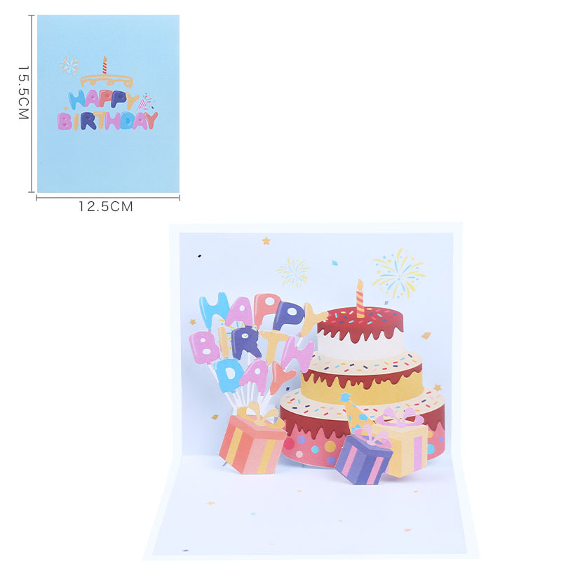 Origamo biglietto di auguri pop up torta compleanno – Mxm Fashion