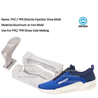 Tendance baskets décontractées Logo personnalisé maille tricotée à la mouche pour coussin d'air mode chaussures de Style de marche moule