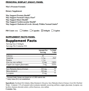 Suplemento de Saúde Masculina por Atacado, Complexo de Cuidados com a Próstata em Cápsulas Softgel, Fabricante Certificado GMP - Product Image 3