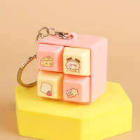 Custom Mechanical Keyboard Tactile Keycap Switch Tester Keychain Keyboard Fidgety Toy Luminous Diode Lamp UV Printing