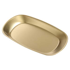 Stainless Steel Oval Dinner <b>Plate</b> Set Gold Silver Color For Barbecue Steak Party Serving Shallow Dish - Product Image 3
