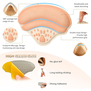 Almohadillas para el Talón para Aliviar el <span class=keywords><strong>Dolor</strong></span>, Almohadillas 4D para Zapatos Demasiado Grandes para Mujeres y Hombres, Previenen Ampollas y Quemaduras, Protectores de Talón - Product Image 4