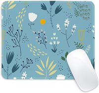 Tapis de souris carré à motif de roses, surface soyeuse et lisse, application multi-scènes, tapis de souris indispensable au bureau