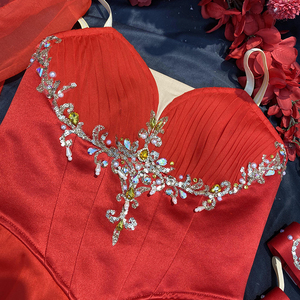 AL-R0697 <span class=keywords><strong>Costume</strong></span> de danse lyrique en mousseline rose pour filles, Lehenga Choli, <span class=keywords><strong>costume</strong></span> de performance de ballet attrayant pour enfants, indien pakistanais - Product Image 4