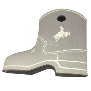 Promocional vaquera zapato bota en forma de bebida cerveza puede enfriador manga personalizada vaquero bota vino Slim Coolie - Product Image 6