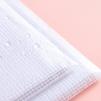 Pochette de classement en PVC transparent renforcé avec logo personnalisé imprimé, écologique, réutilisable, avec fermeture éclair durable
