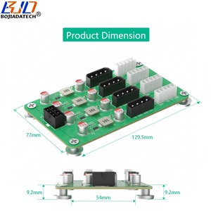<span class=keywords><strong>ATX</strong></span> 8pin <span class=keywords><strong>12V</strong></span> đầu vào để <span class=keywords><strong>4</strong></span> * Molex 4pin + <span class=keywords><strong>4</strong></span>*5 <span class=keywords><strong>Pin</strong></span> kết nối (5V/<span class=keywords><strong>12V</strong></span> 3A) <span class=keywords><strong>Power</strong></span> Adapter Breakout Board cho 2.5 "3.5" SATA HDD - Product Image 3