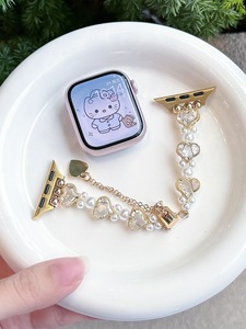 <span class=keywords><strong>Correa</strong></span> de Reloj con Diamantes de Colores para <span class=keywords><strong>Apple</strong></span> <span class=keywords><strong>Watch</strong></span> 46mm S11 S10 S9 46/44/42/41/38mm, Elegante <span class=keywords><strong>Correa</strong></span> para Mujer 49mm Ultra - Product Image 6