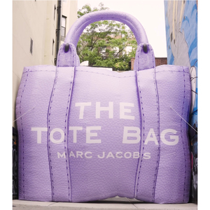 Sac fourre-tout géant en cuir pour femmes violet gonflable avec souffleur, grand sac fourre-tout gonflable pour promotion - Product Image 1