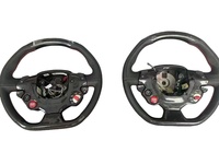 Convient pour Ferrari 458 488 F12 Volant en cuir en fibre de carbone LCD multifonctionnel Style de volant de direction Mise à niveau et rétrofit