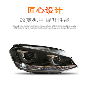 Faros Led para <span class=keywords><strong>VW</strong></span> <span class=keywords><strong>Golf</strong></span> 7 GTI Xenon <span class=keywords><strong>2013</strong></span> a 2016 para Volkswagen <span class=keywords><strong>Golf</strong></span> 7 R Módulo de faros - Product Image 6