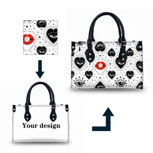 Новая рыночная Сумка-тоут, карманы с индивидуальным принтом логотипа, дизайнерская сумочка, Оптовая торговля, сумка-тоут с карманом внутри