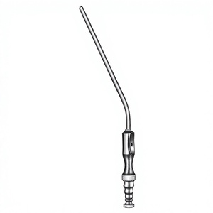 Tube d'aspiration Frazier 19 cm (7-1/2 pouces) diamètre 5 Fr, canule d'aspiration chirurgicale, instrument médical pour neurochirurgie et ORL - Product Image 1