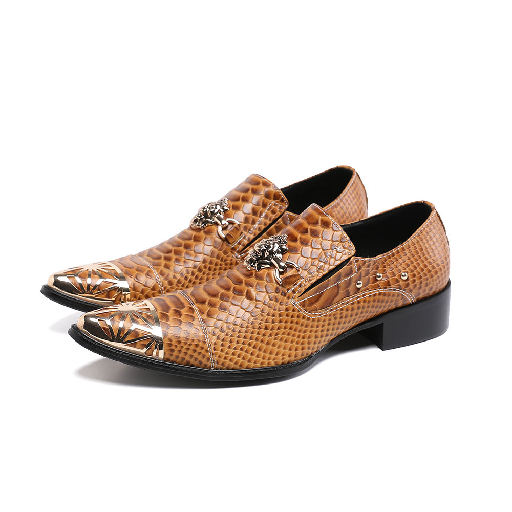 Men's Dress Shoes Gold Dress Shoes New Design