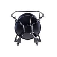 Câble à fibre optique blindé Gimbo BT-05 sur chariot à plateau en acier noir, tambour à fibre optique mobile avec conducteur en cuivre