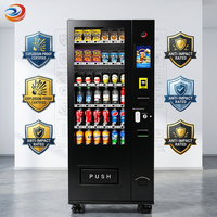 Máquina Expendedora Pequeña con Pantalla Táctil Anti-Vandalismo, para Snacks y Bebidas, Cuerpo de Acero Industrial, Cumple con ADA, Monitoreo Remoto SDK, UVend