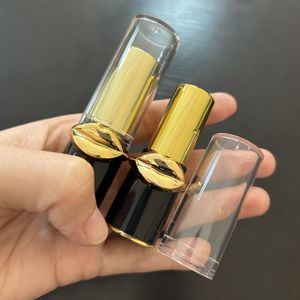 หลอดลิปสติกทรงปากสีทอง ISMAN Luxury 3.5 กรัม ฝาใส ขนาด 12.1 มม. บรรจุภัณฑ์ลิปบาล์มพลาสติกเปล่า ขายส่ง รับทำโลโก้ตามสั่ง - Product Image 1