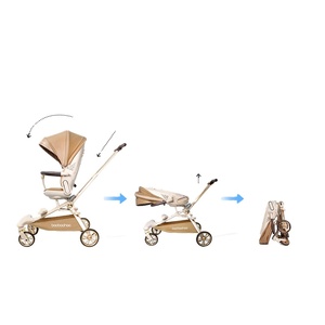 Cochecito Ligero de Lujo para Bebés, Cochecito Doble Ligero con Asiento de Auto, Cochecito con Operación Bidireccional - Product Image 4