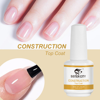 Gel UV de finition pour ongles 15ml – Bouteille pour Nail Art, Beauté, French Manucure, DIY – Longue Durée, Non Toxique et Écologique